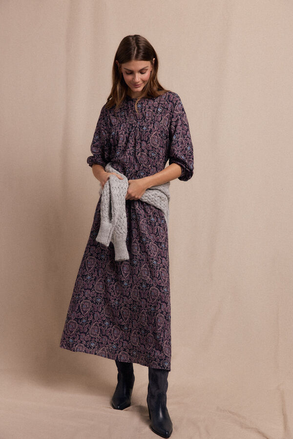 Slowlove Vestido estampado Negro