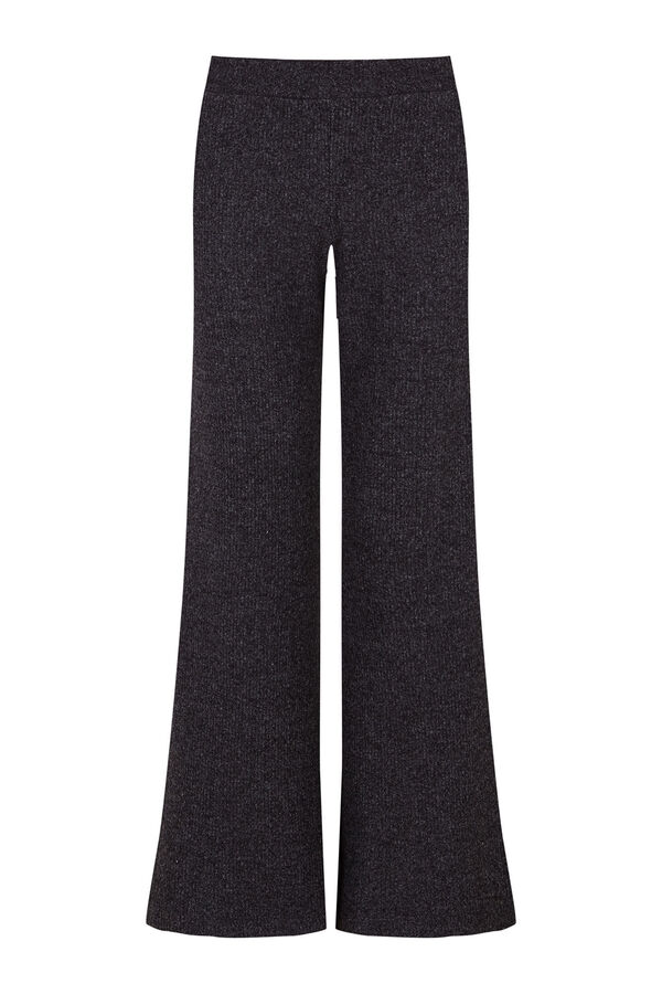 Slowlove Pantal&oacute;n ancho de punto Gris