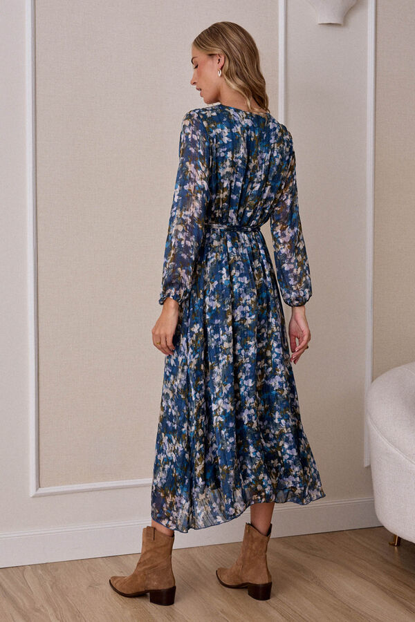 Pol&iacute;n Et Moi Vestido cruzado Azul