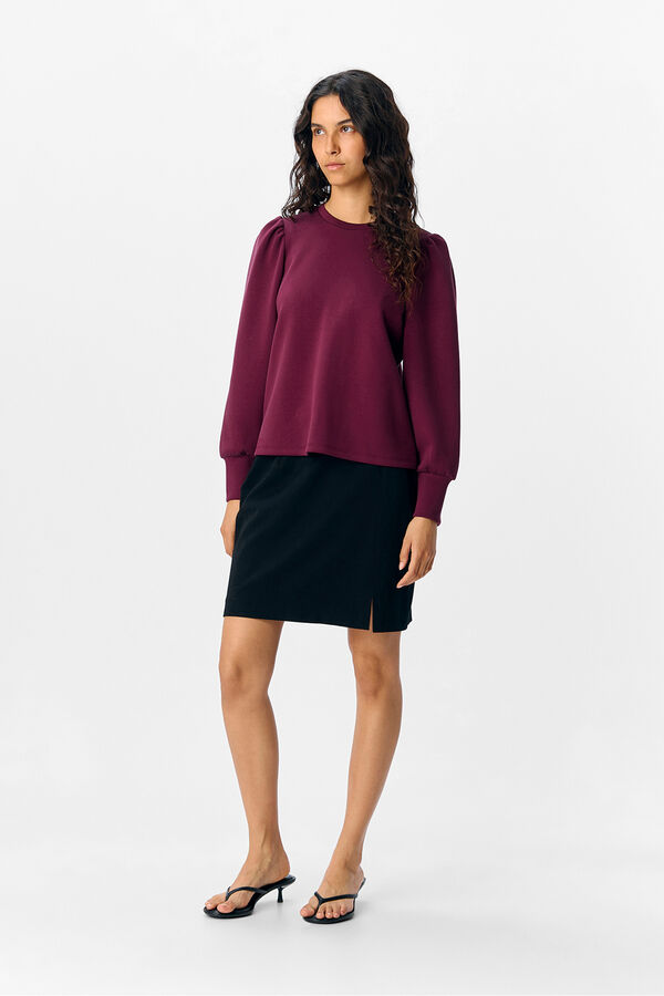 Object Sudadera manga abullonada Morado