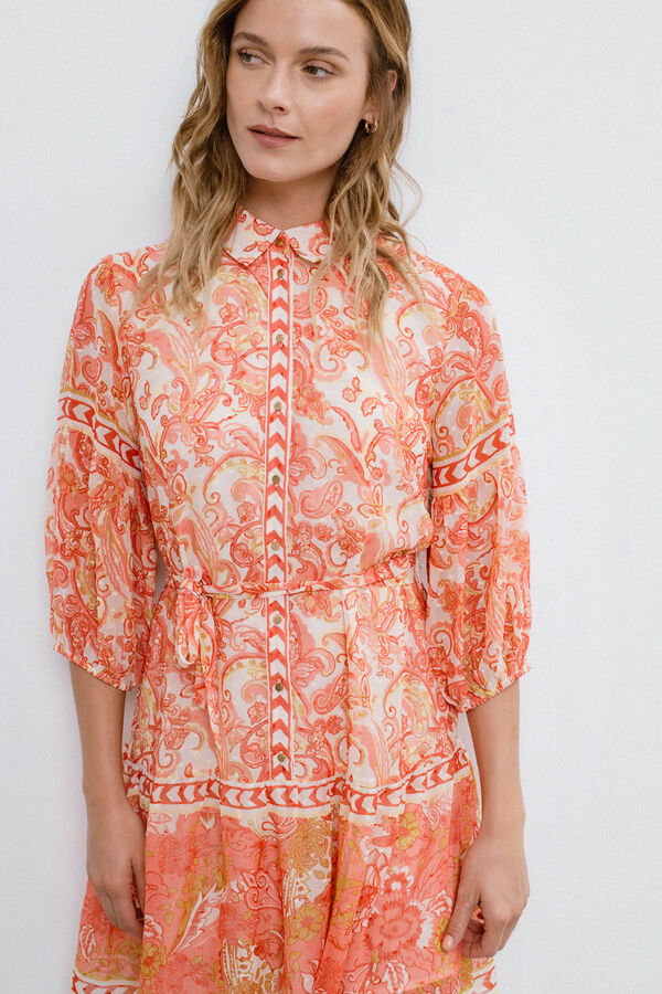 Vila Vestido corto camisero Multicolor