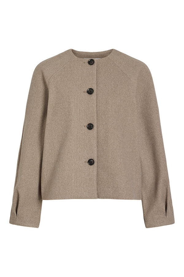 Vila Chaqueta corta de pa&ntilde;o Marr&oacute;n oscuro