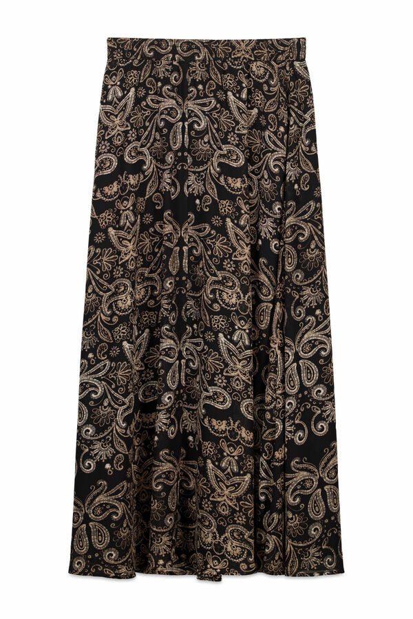 Slowlove Falda estampada con gomas Multicolor