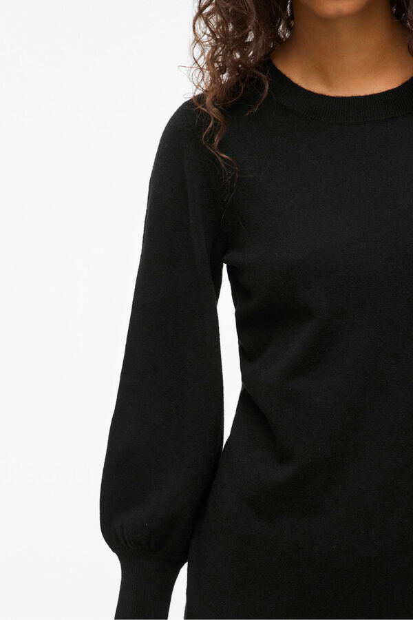 Vila Vestido de punto con viscosa Negro