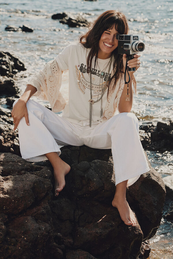 Slowlove Camiseta slowlove estampada Blanco