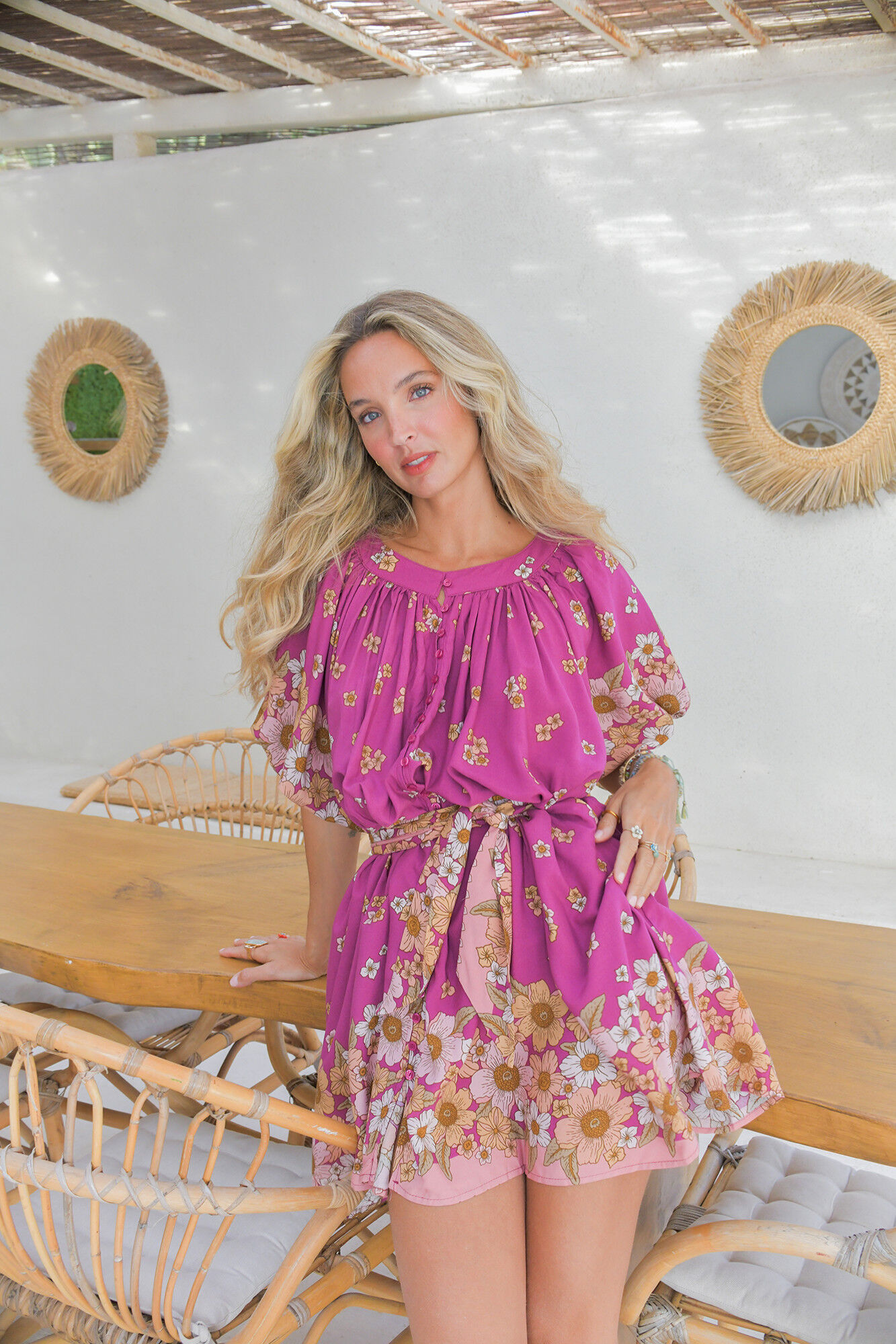 Jaase Vestido corto fluido