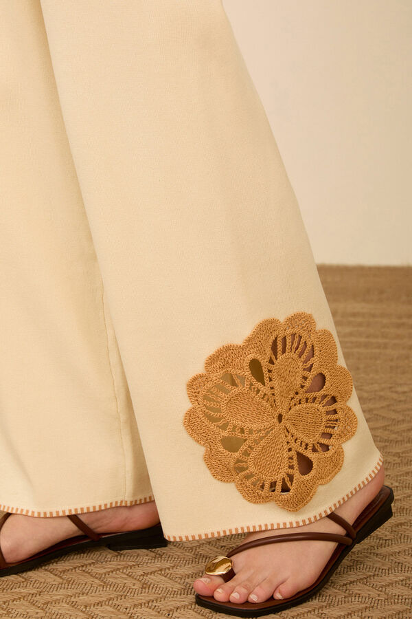 Meisie Pantal&oacute;n de punto Beige