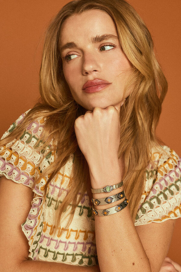 Slowlove Brazalete piedra m&uacute;ltiple Multicolor