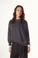 Slowlove Sudadera tachas Gris