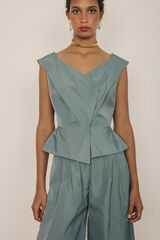 Cherubina Top Esme Turquesa