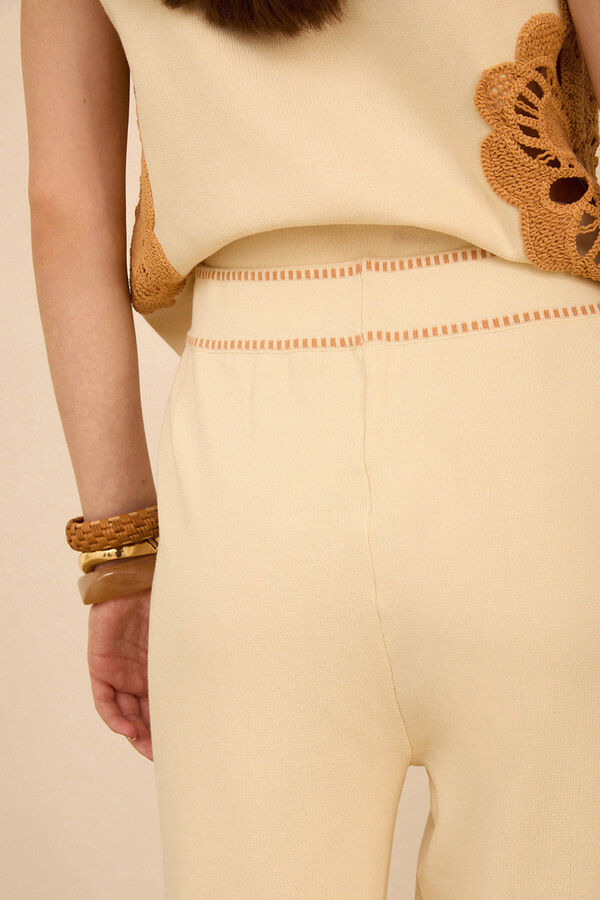 Meisie Pantal&oacute;n de punto Beige