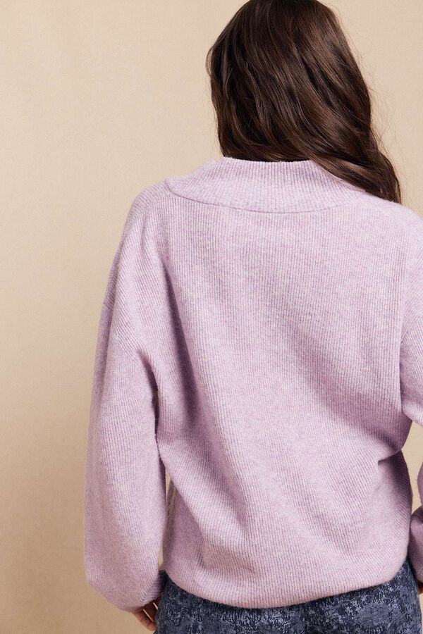 Slowlove Jersey perlado pico Lila