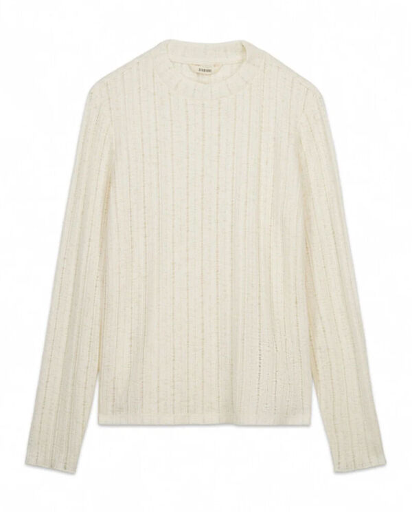 Slowlove Top punto estructura Marfil