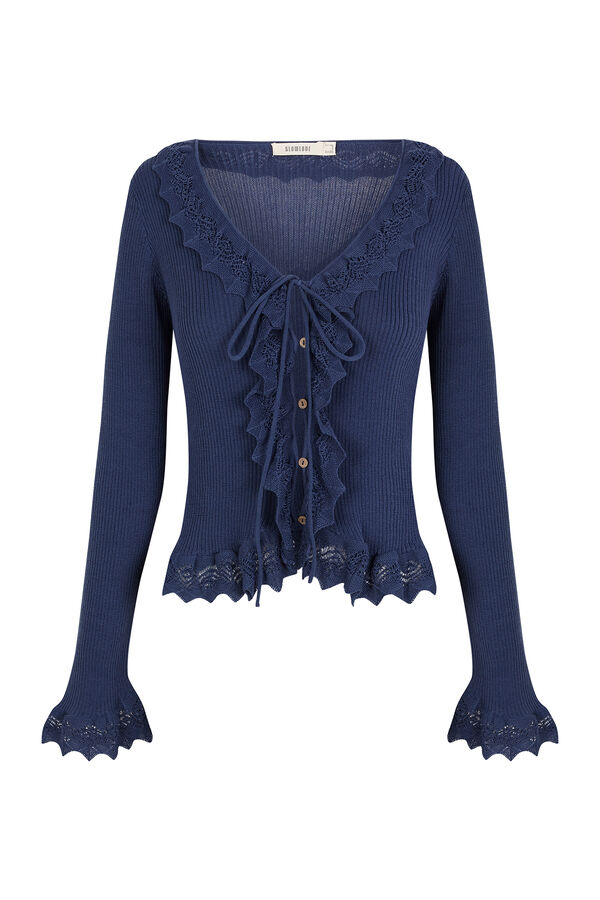 Slowlove Jersey punto efecto degradado Azul