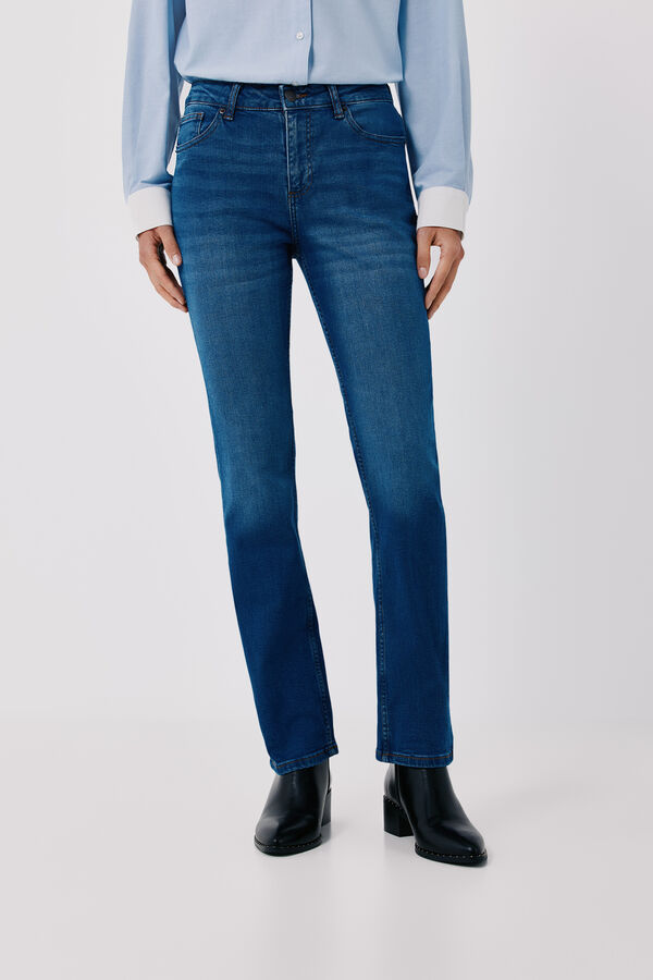 Cortefiel Jeans Rectos Azul