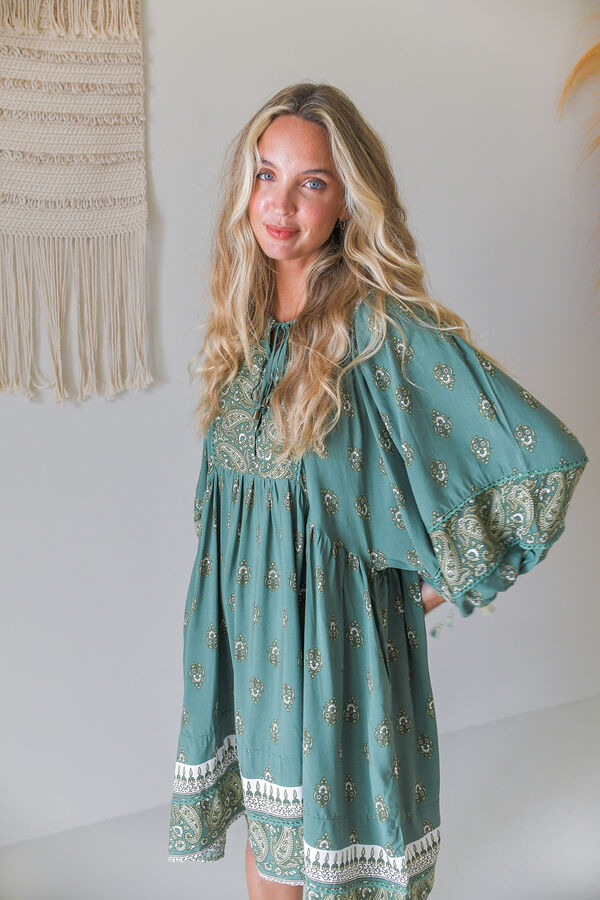 Jaase Vestido corto Adela Kaki