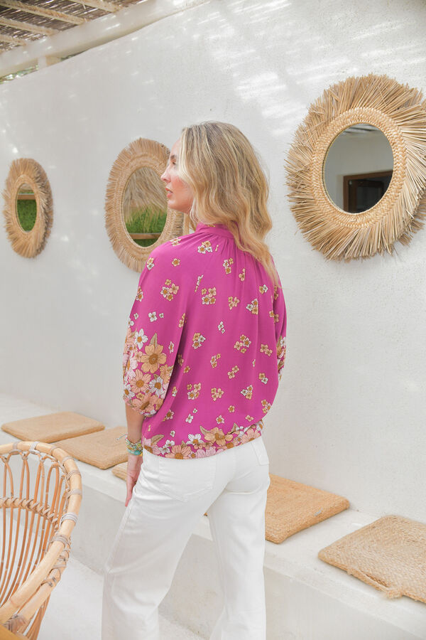 Jaase Blusa estampado floral Rosa