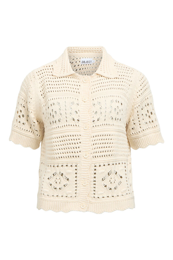 Object Top punto crochet Beige