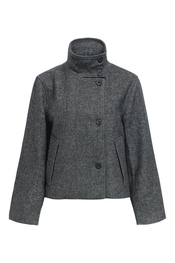 Object Chaqueta fieltro cruzada Gris oscuro