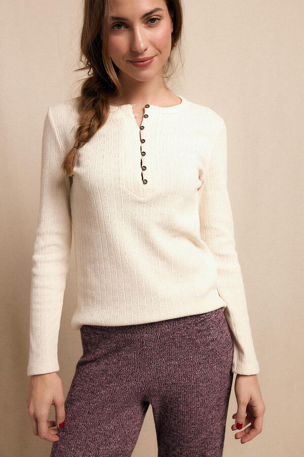 Slowlove Top panadero estructura Marfil