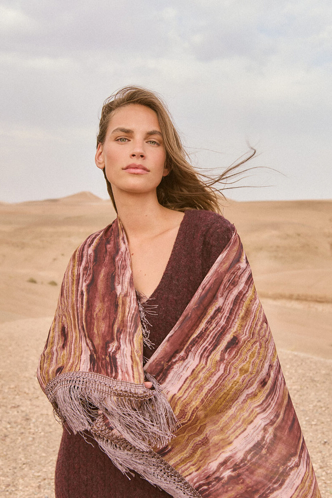 Slowlove Fular estampado flores