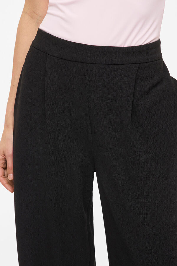 Vila Pantal&oacute;n fluido de pierna ancha Negro