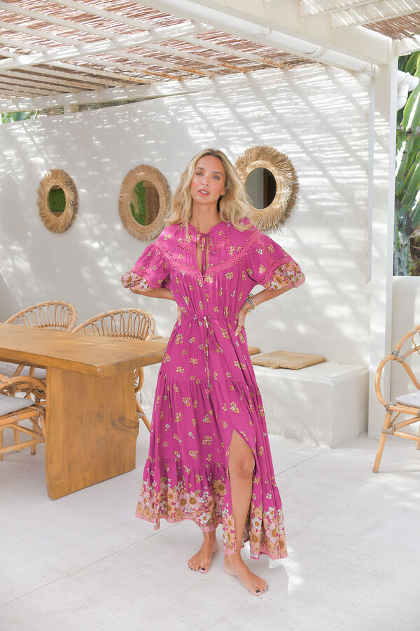 Jaase Vestido largo Elsa Rosa