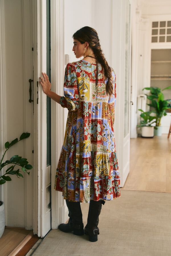 Jaase Vestido midi Monday Multicolor