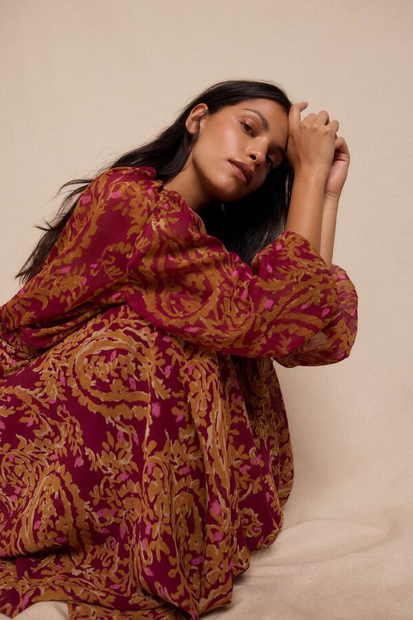 Slowlove Blusa estampada fluida Multicolor