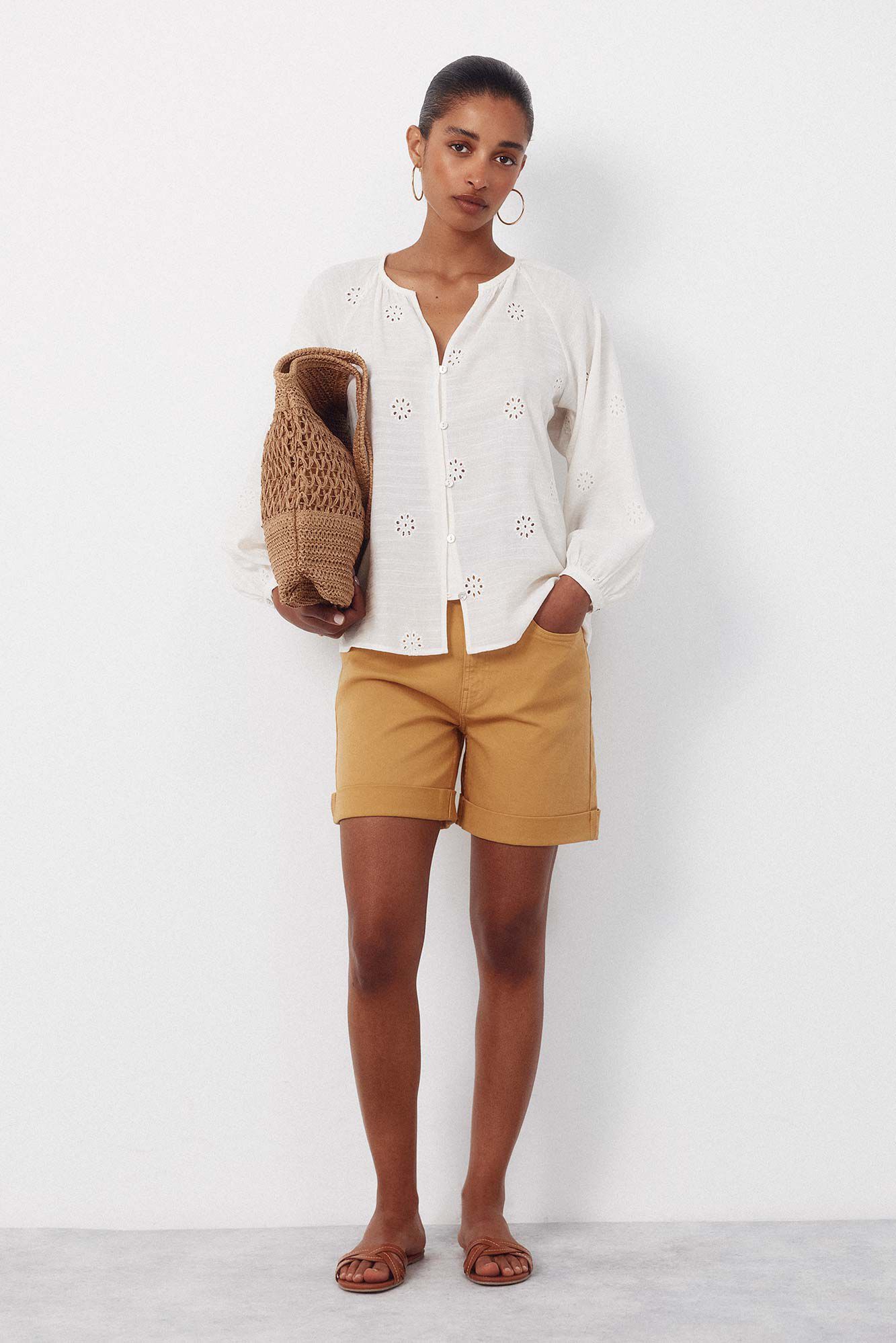 Cortefiel Shorts Vaqueros color
