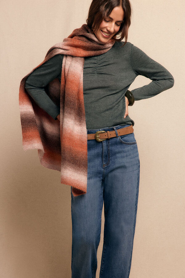 Slowlove Top frunce Kaki