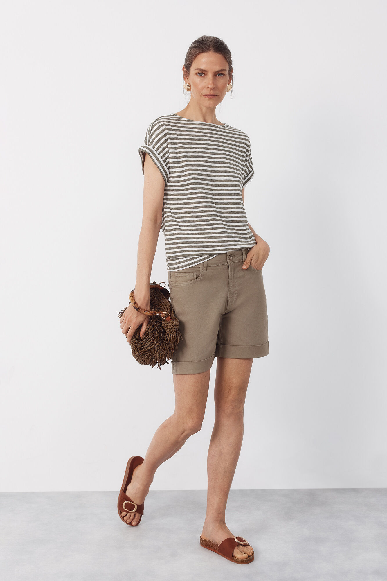 Cortefiel Shorts Vaqueros color