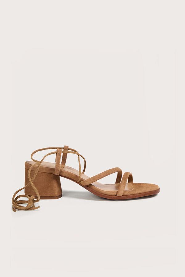 Bryan Stepwise Sandalia tac&oacute;n ancho Camel