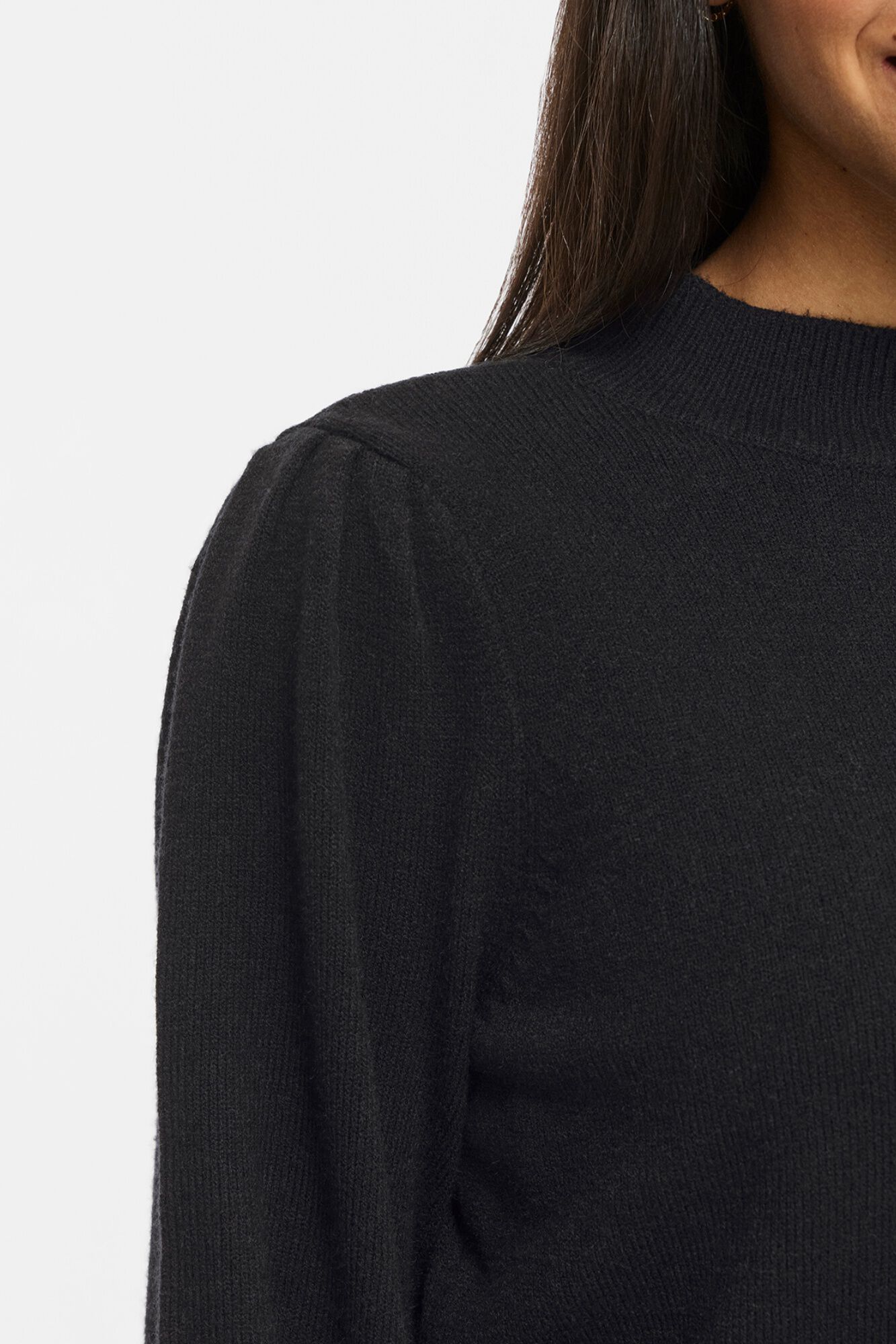 Vila Jersey de punto fino cuello alto