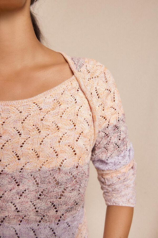 Slowlove Jersey calado Marfil