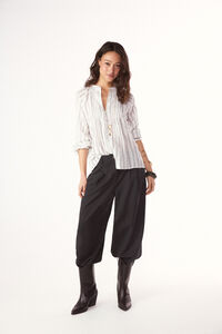 Slowlove Blusa raya tejida