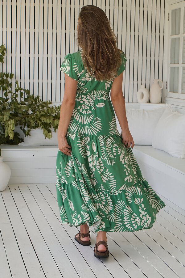 Jaase Vstido largo Melissa Verde