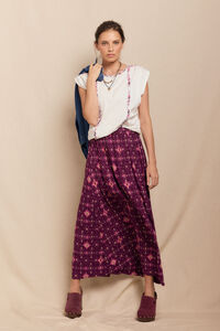 Slowlove Falda mido estampada