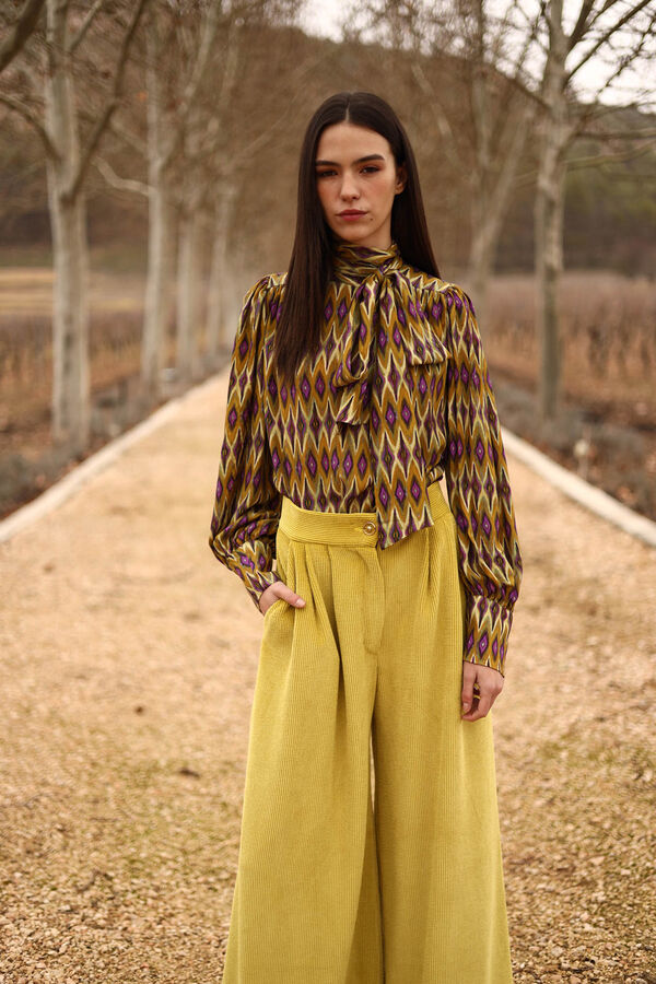 Panambi Camisa Rute Estampado verde