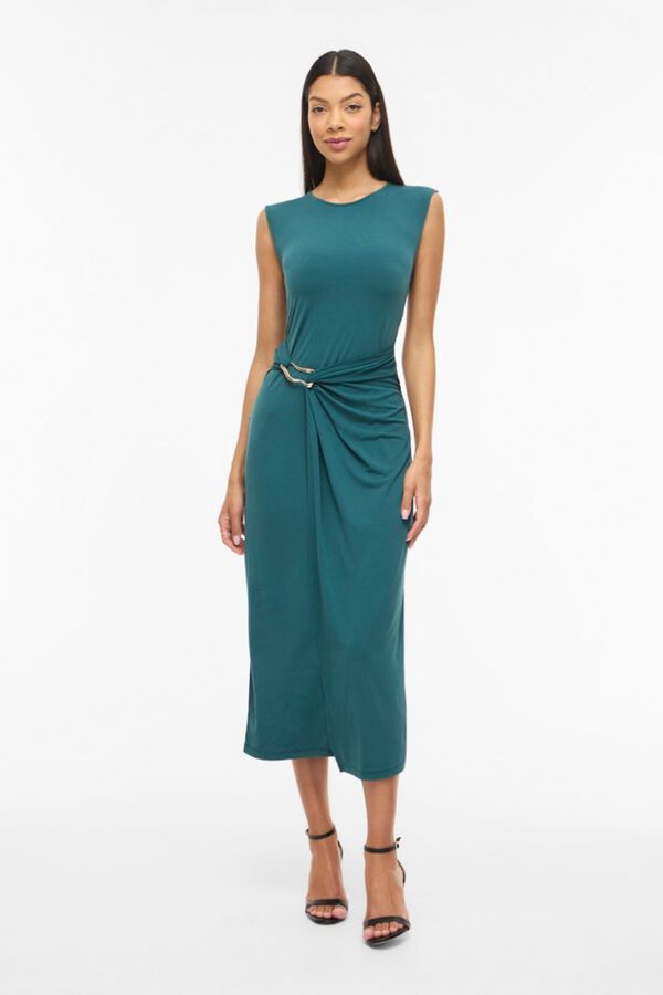 Vila Vestido midi con aplique Azul