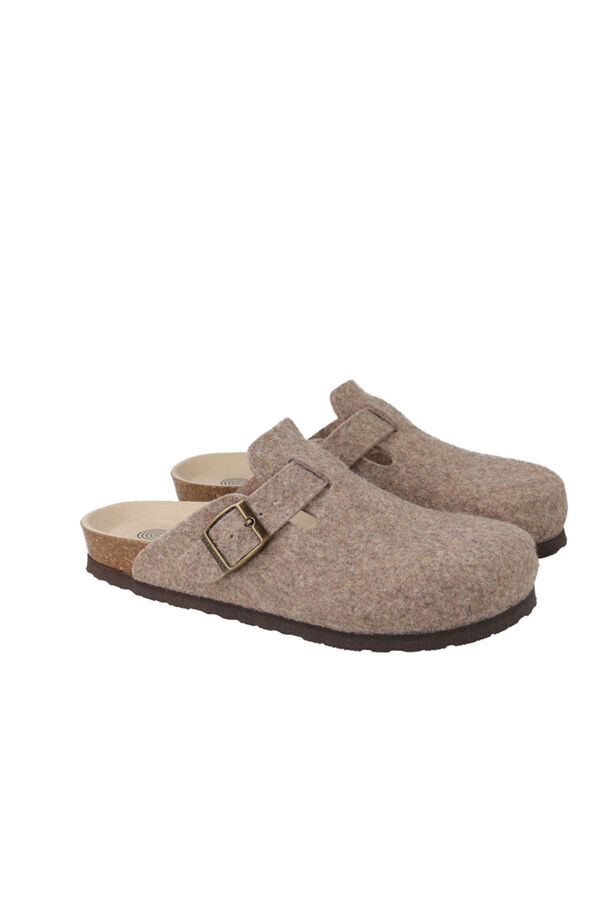 Genuins Zueco piel hebilla ajustable Arena