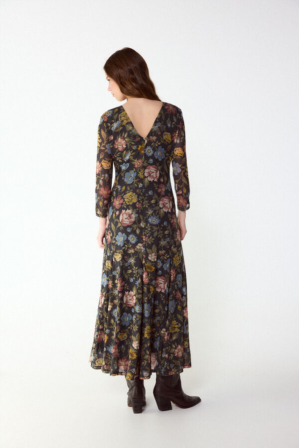 Slowlove Vestido estampado vuelo Multicolor