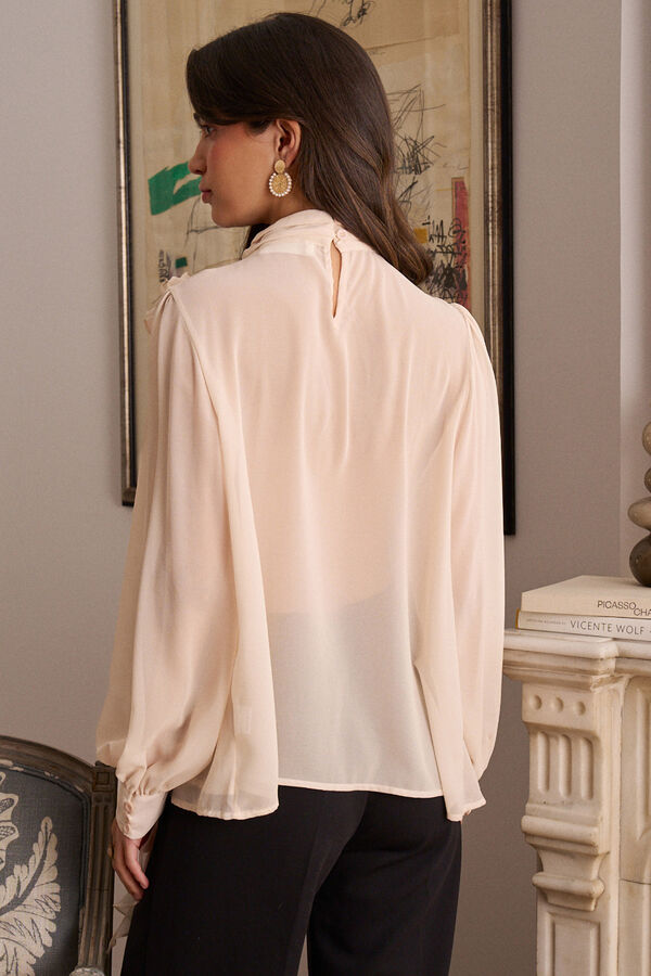 Pol&iacute;n Et Moi Blusa gasa Donna Marfil