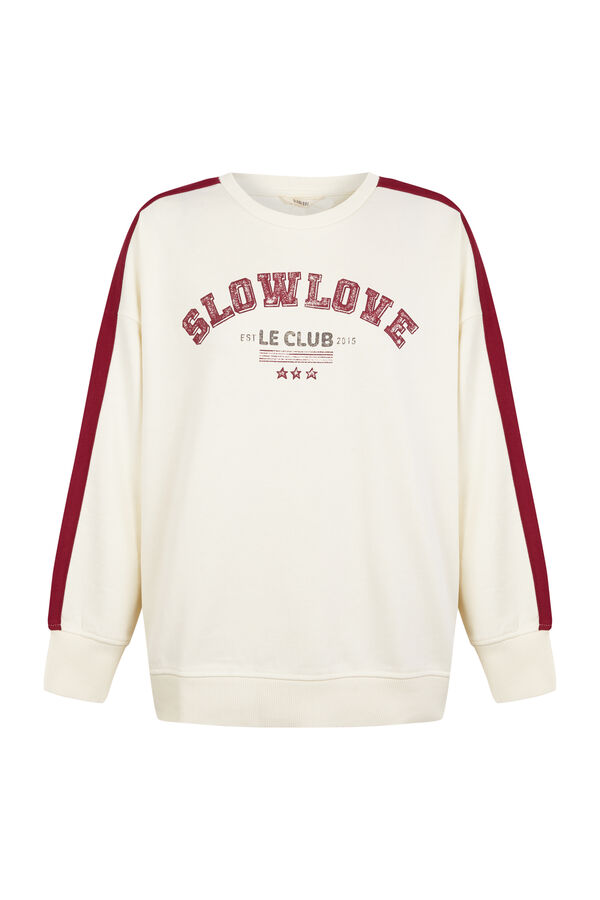 Slowlove Sudadera slowlove oversize Blanco