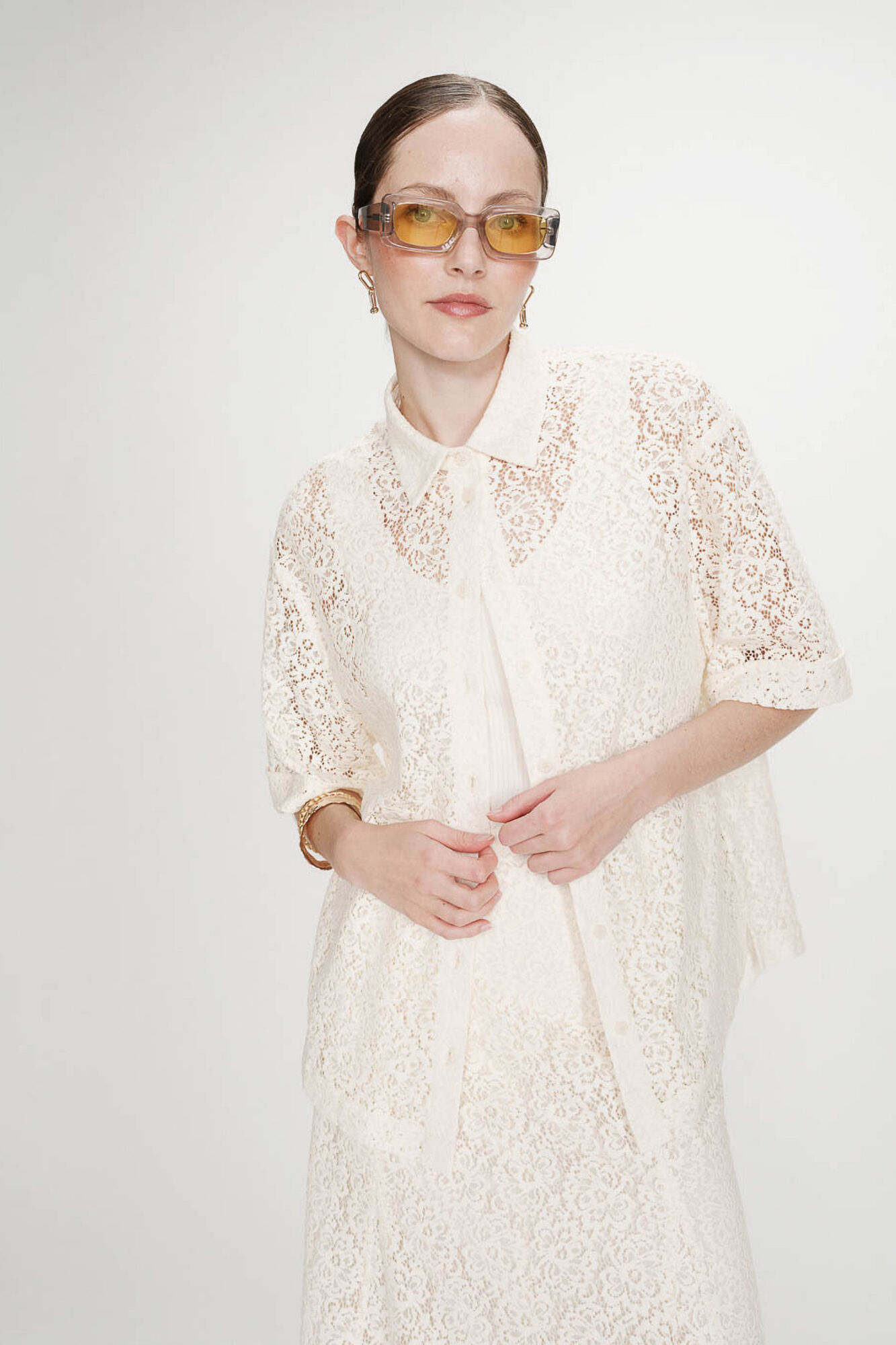 Grace & Mila Camisa de encaje Vendel