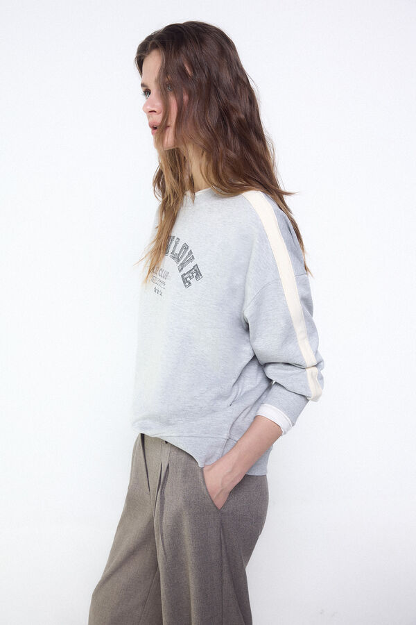 Slowlove Sudadera slowlove oversize Gris