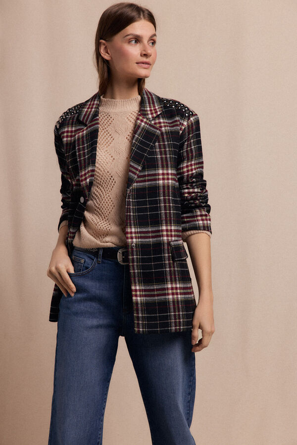 Slowlove Americana cuadros con tachas Multicolor