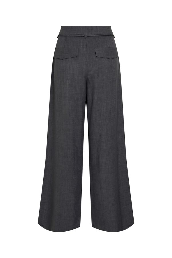 Vila Pantal&oacute;n palazzo con cintur&oacute;n lazada Gris