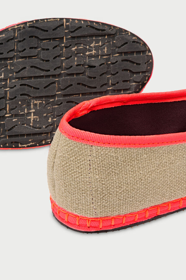 Flabelus Slipper de lino Beige