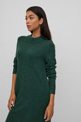 Vila Vestido de punto con viscosa Verde oscuro